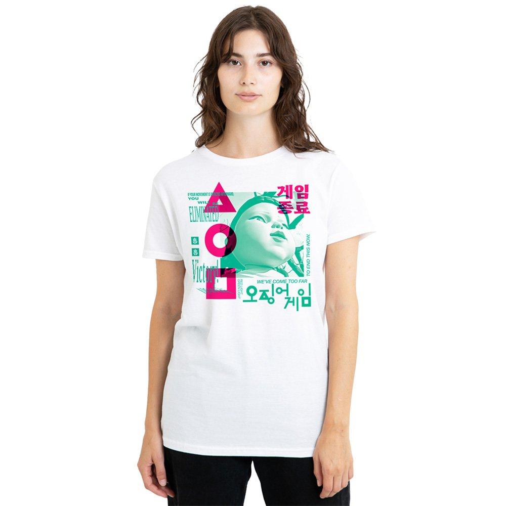 White - Squid Game - Squid Game Young Hee Overlay Ladies T Shirt White - 1