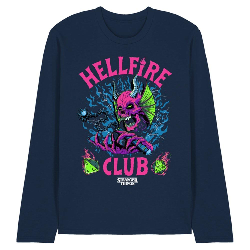 Navy - Stranger Things - Stranger Things Hellfire Neon Dice Long Sleeve T-S - 1