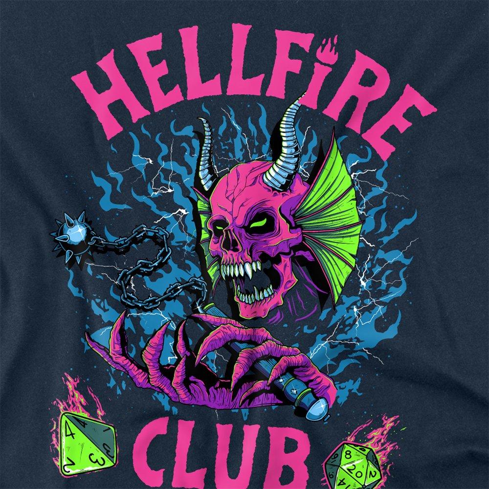 Navy - Stranger Things - Stranger Things Hellfire Neon Dice Long Sleeve T-S - 2