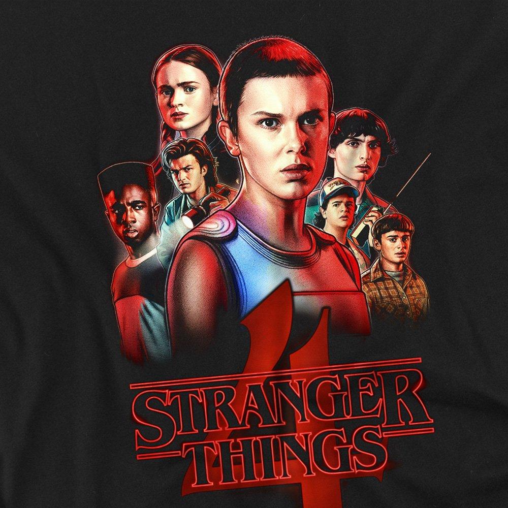 Black - Stranger Things - Stranger Things Season Four Poster Oversized T-Shi - 2