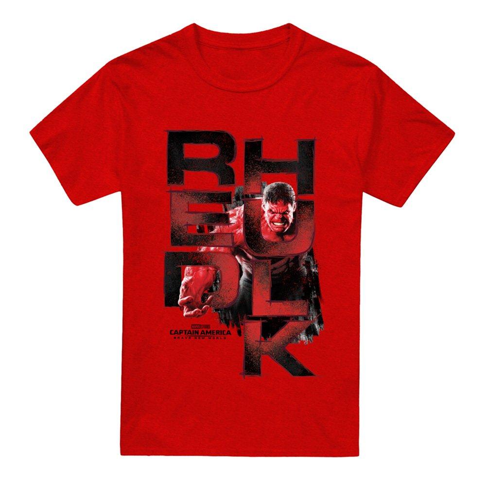 Red - Marvel - Captain America Brave New World Red Hulk Grit T-Sh - 4