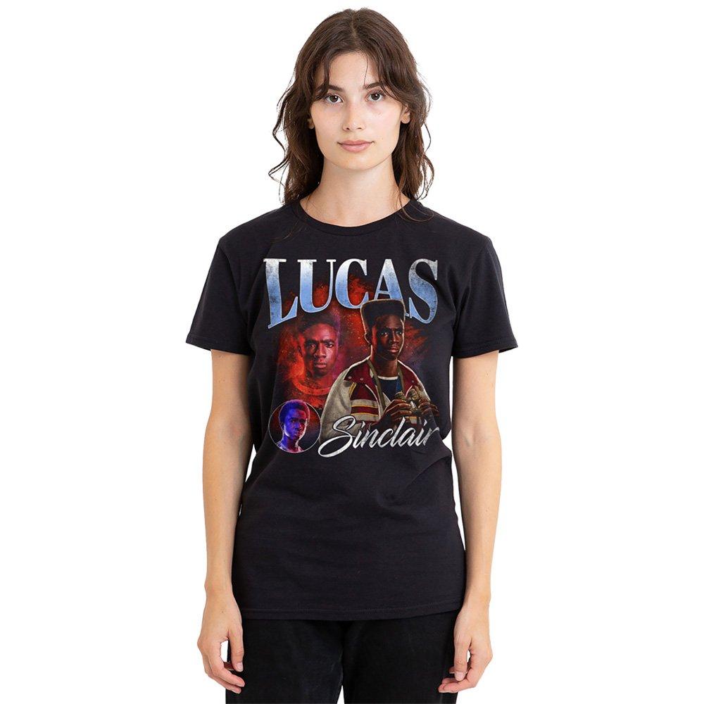 Black - Stranger Things - Stranger Things Lucas Homage T-Shirt Black - 1