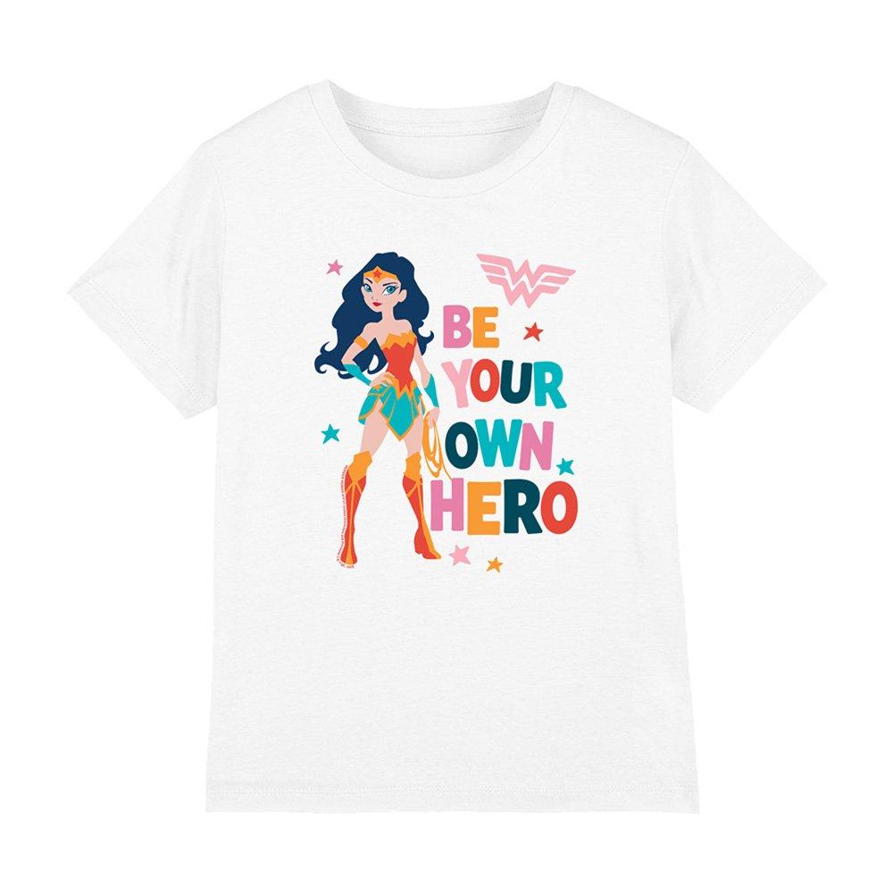 White - DC Comics - Be Your Own Hero Kids T-Shirt White - 1