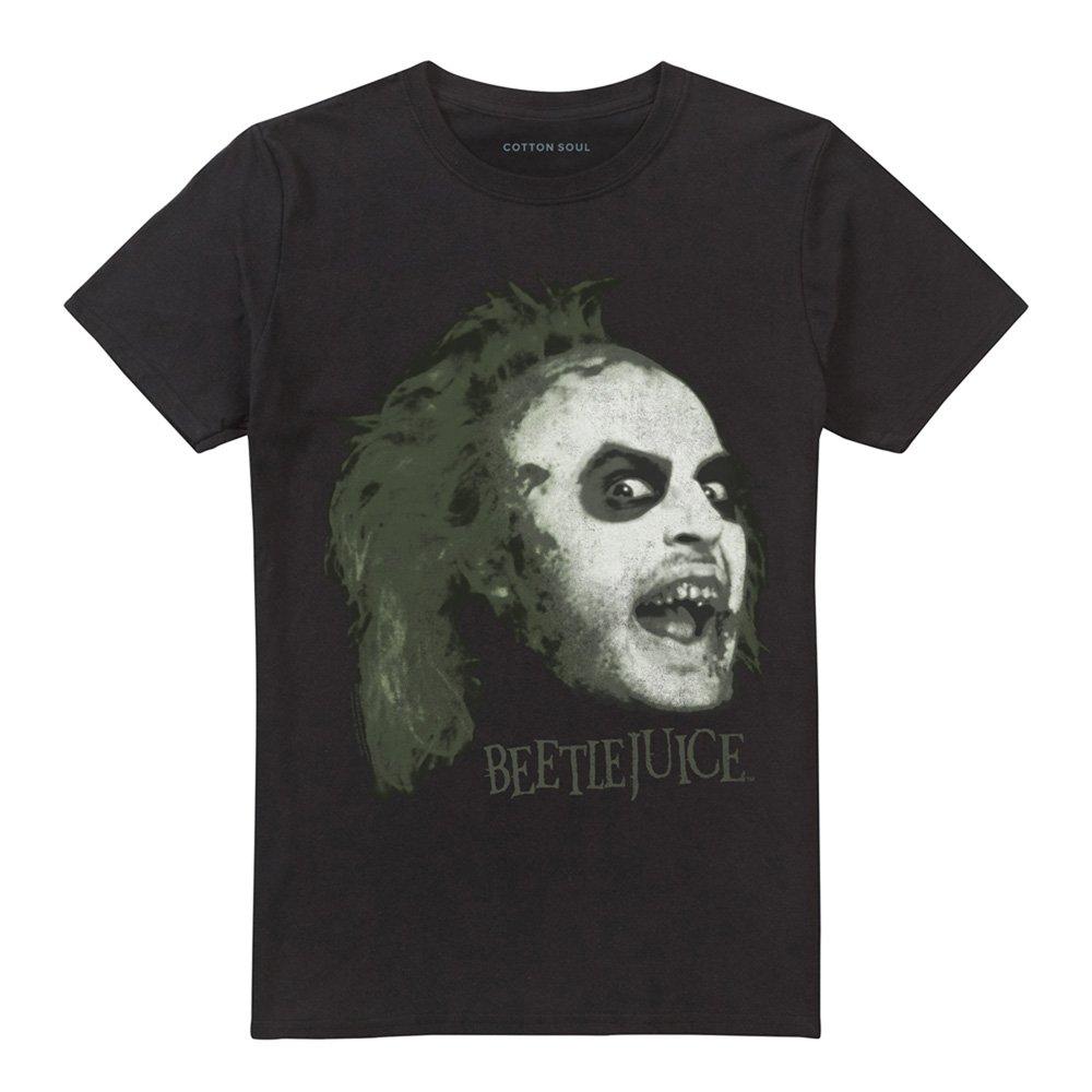 Black - Warner Brothers - Beetlejuice Betelgeuse Large Face T-Shirt Black - 4