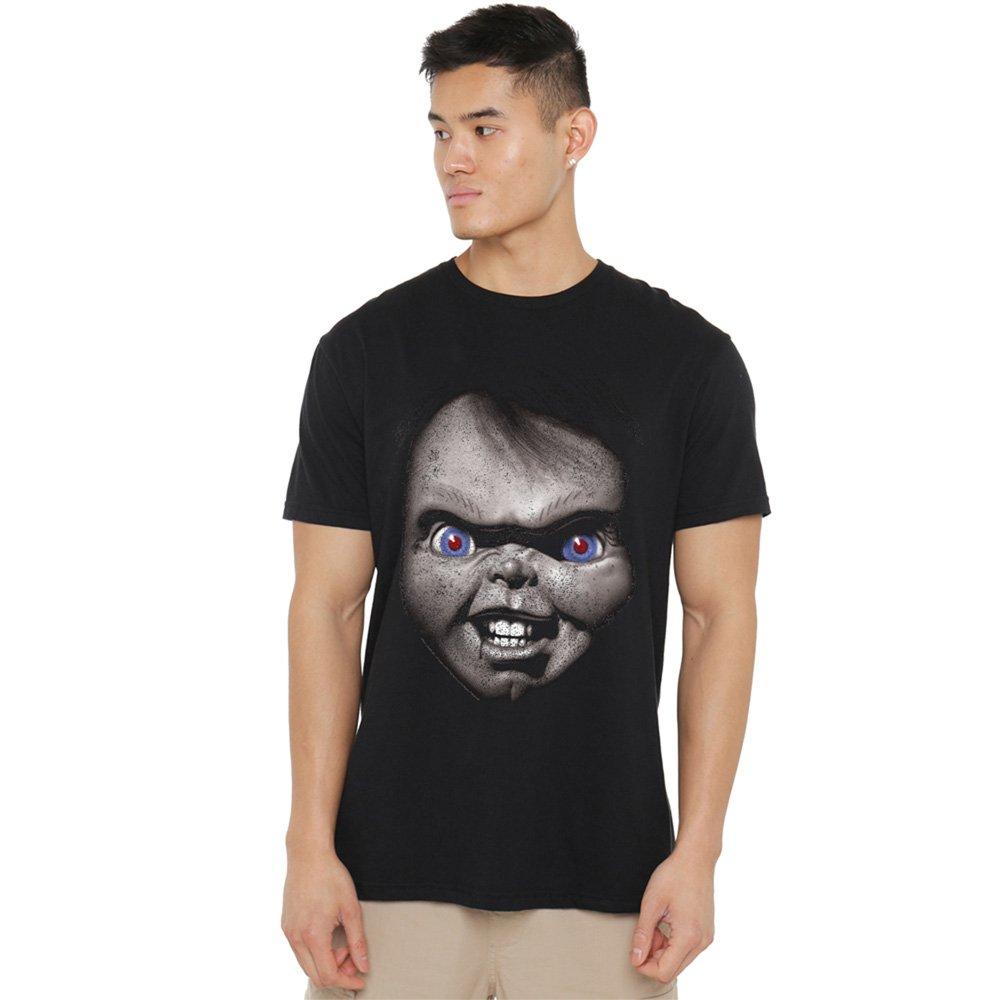 Black - Universal - Chucky Good Guys Large Face T-Shirt Black - 1