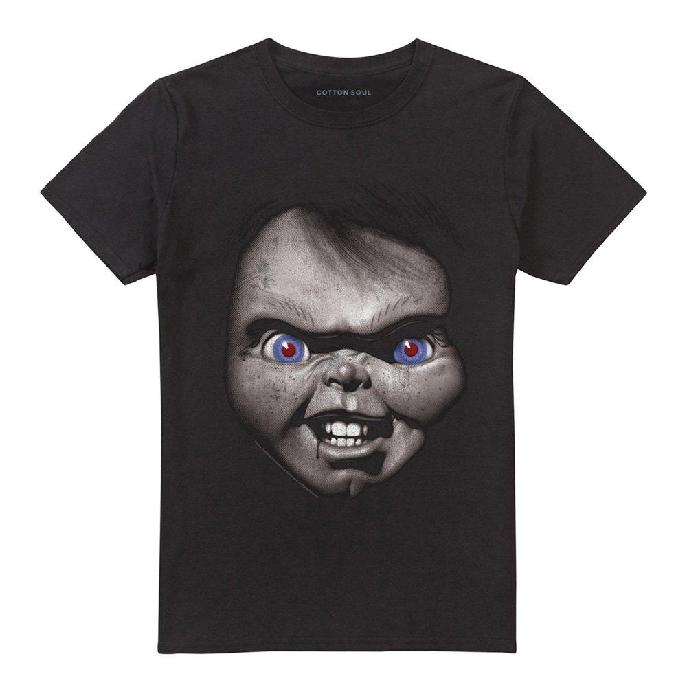 Black - Universal - Chucky Good Guys Large Face T-Shirt Black - 4