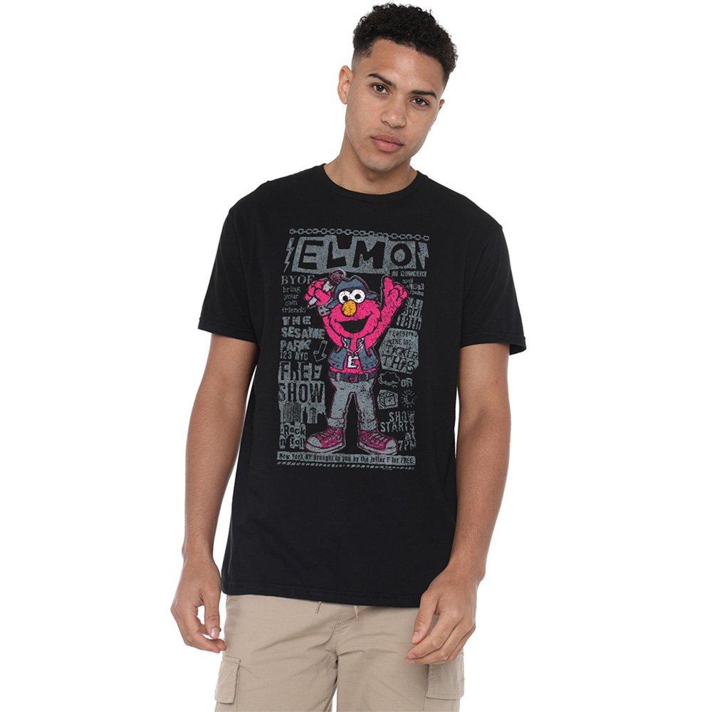 Black - Sesame Street - Elmo Band T-Shirt Black - 1