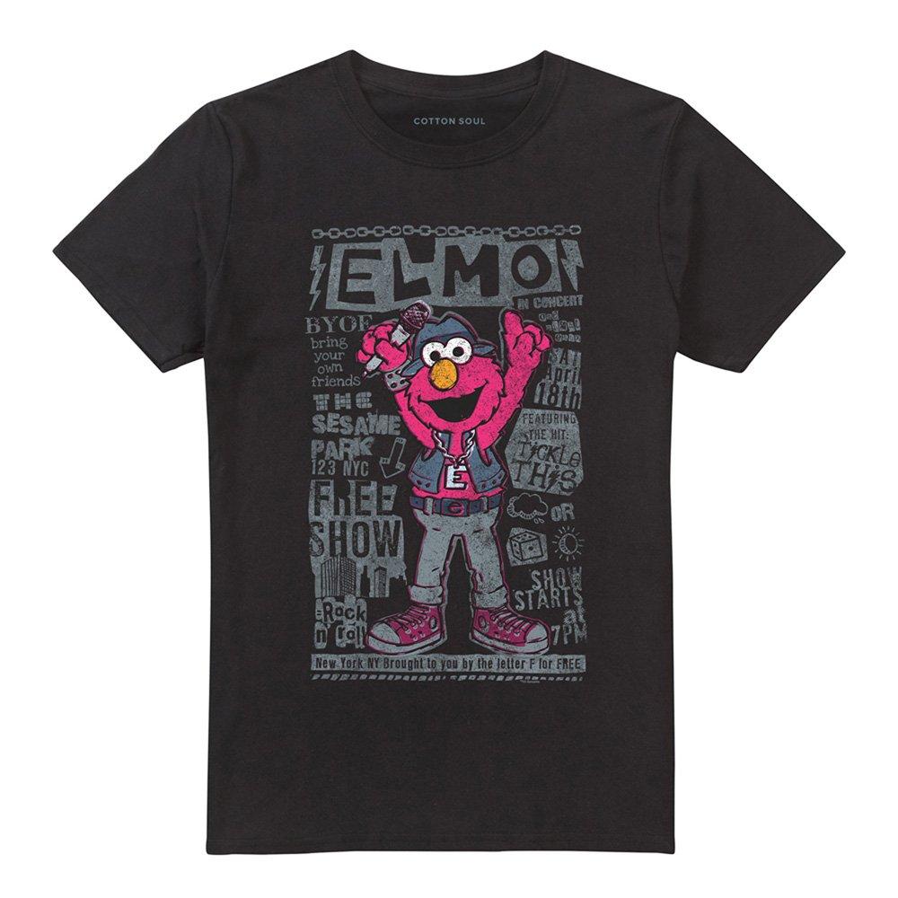 Black - Sesame Street - Elmo Band T-Shirt Black - 4
