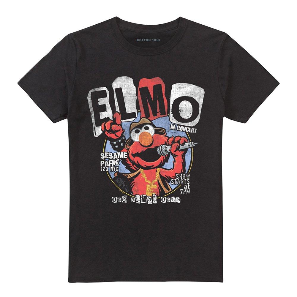 Black - Sesame Street - Elmo In Concert Tee T-Shirt Black - 4