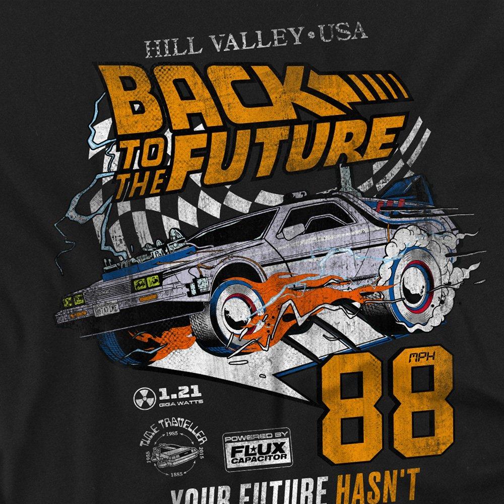Black - Universal - Back To The Future Racing 88Mph Back T-Shirt Blac - 3
