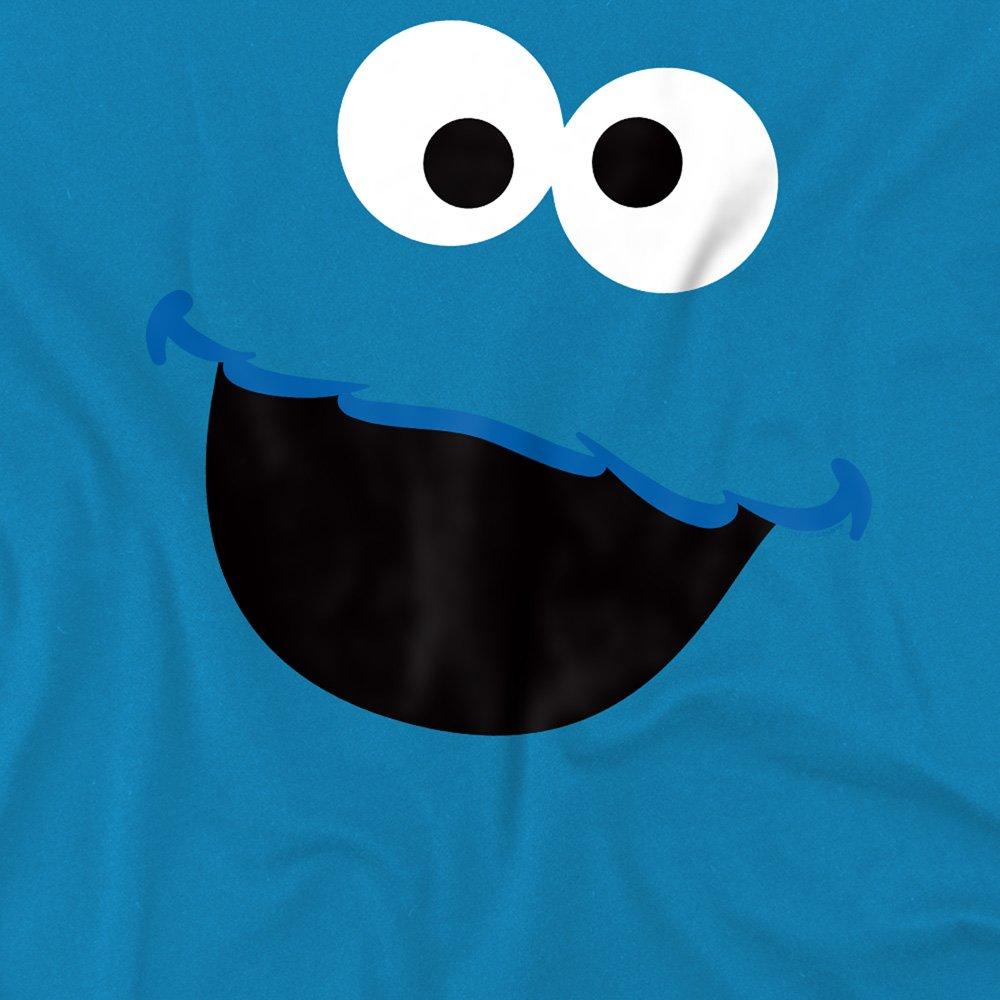 Blue - Sesame Street - Cookie Monster Face T-Shirt - 2