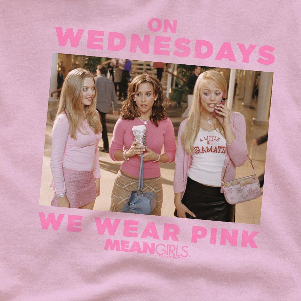 Pink - Mean Girls - Mean Girls Wednesdays We Wear Pink T Shirt Pink - 2