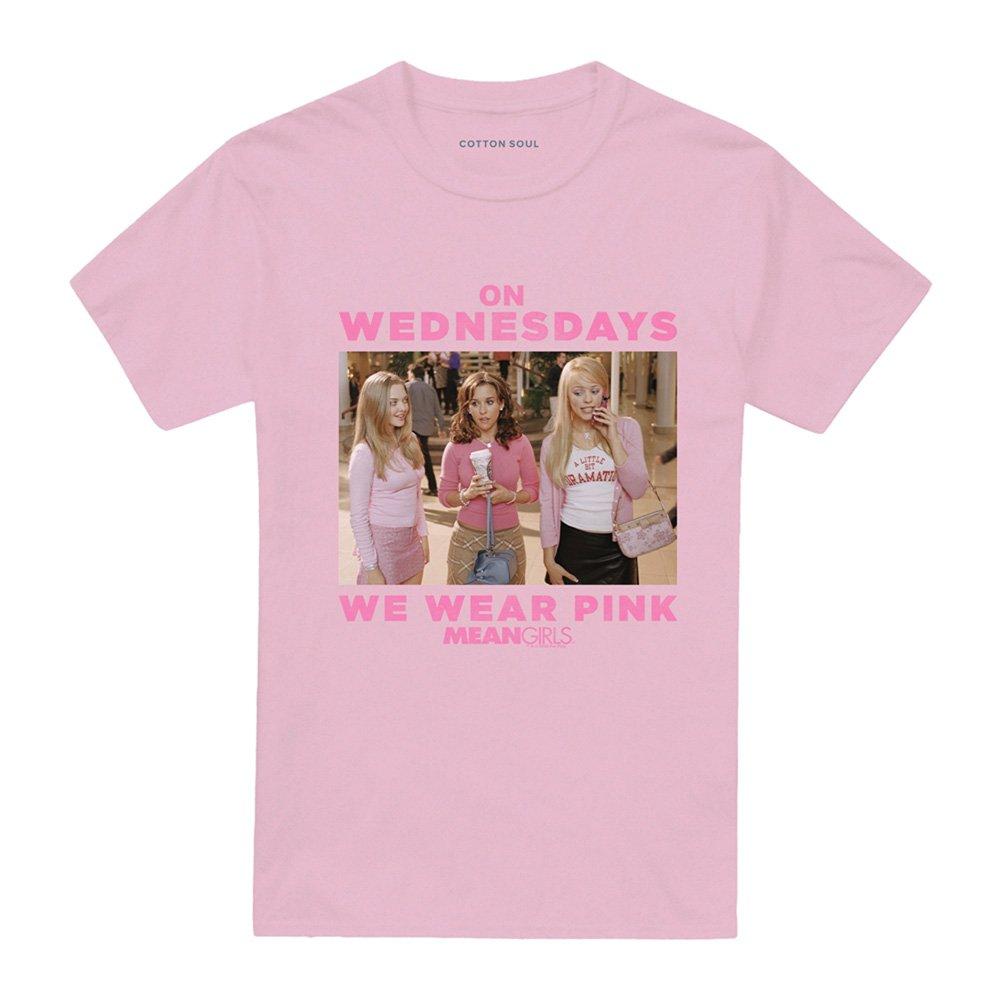 Pink - Mean Girls - Mean Girls Wednesdays We Wear Pink T Shirt Pink - 4