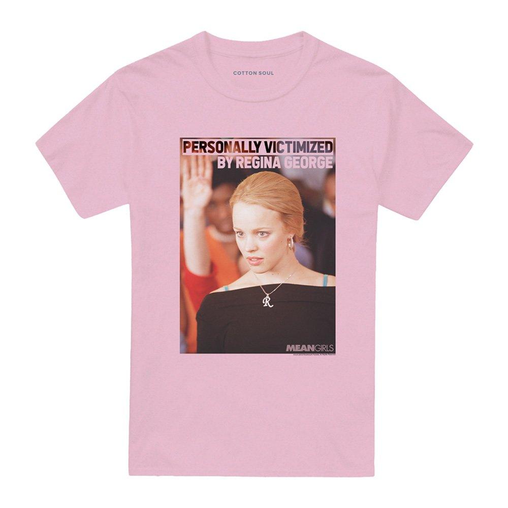 Pink - Mean Girls - Mean Girls Regina George Victim T Shirt Pink - 4