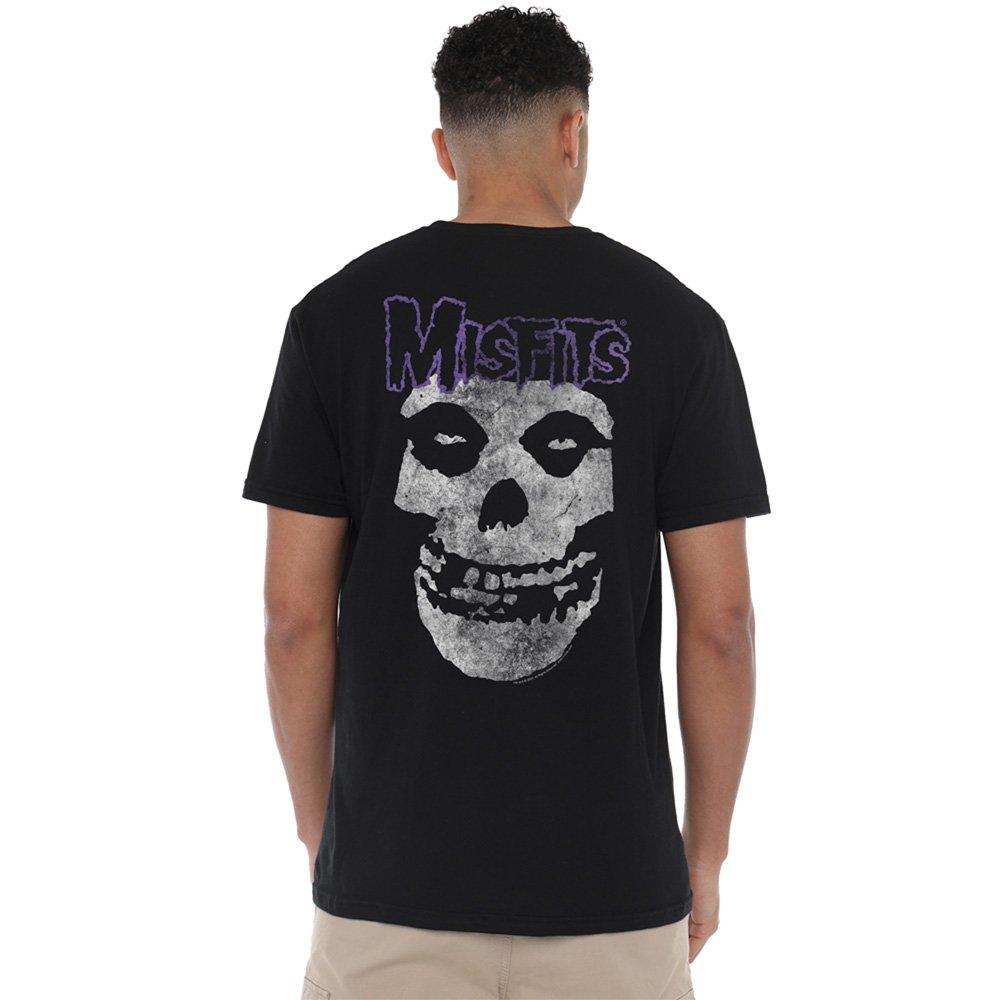 Black - Misfits - Misfits - Skull Logo (Back Print) T-Shirt Black - 3