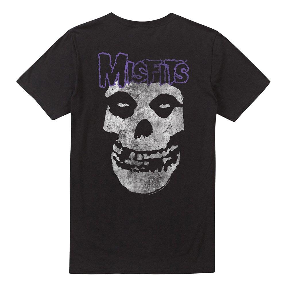 Black - Misfits - Misfits - Skull Logo (Back Print) T-Shirt Black - 5