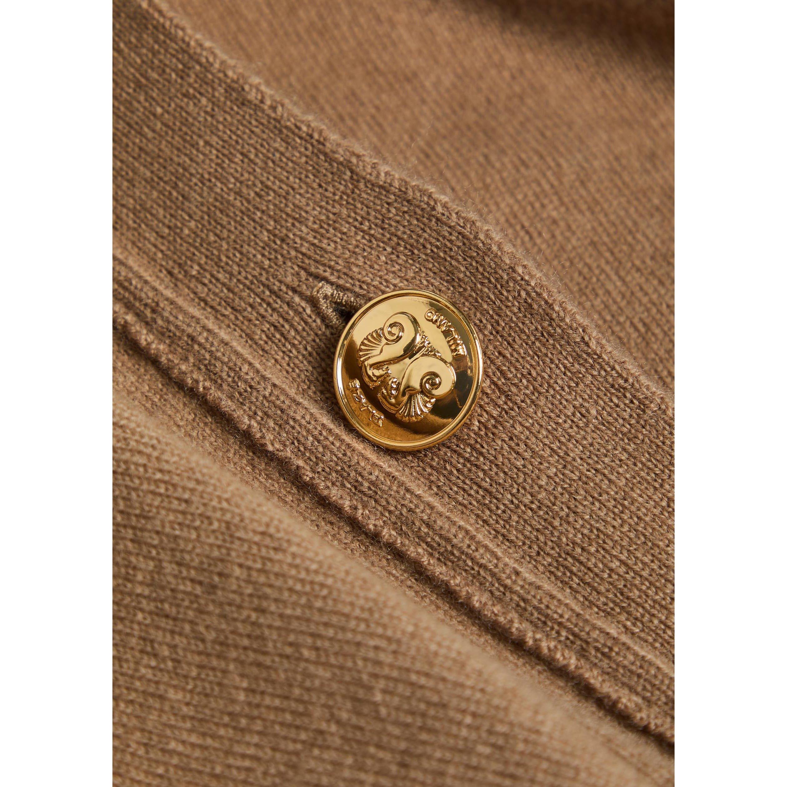 BROWN - Blaze Milano - Women's Highland Wool Cashmere Relaxed-Fit Gilet - 4
