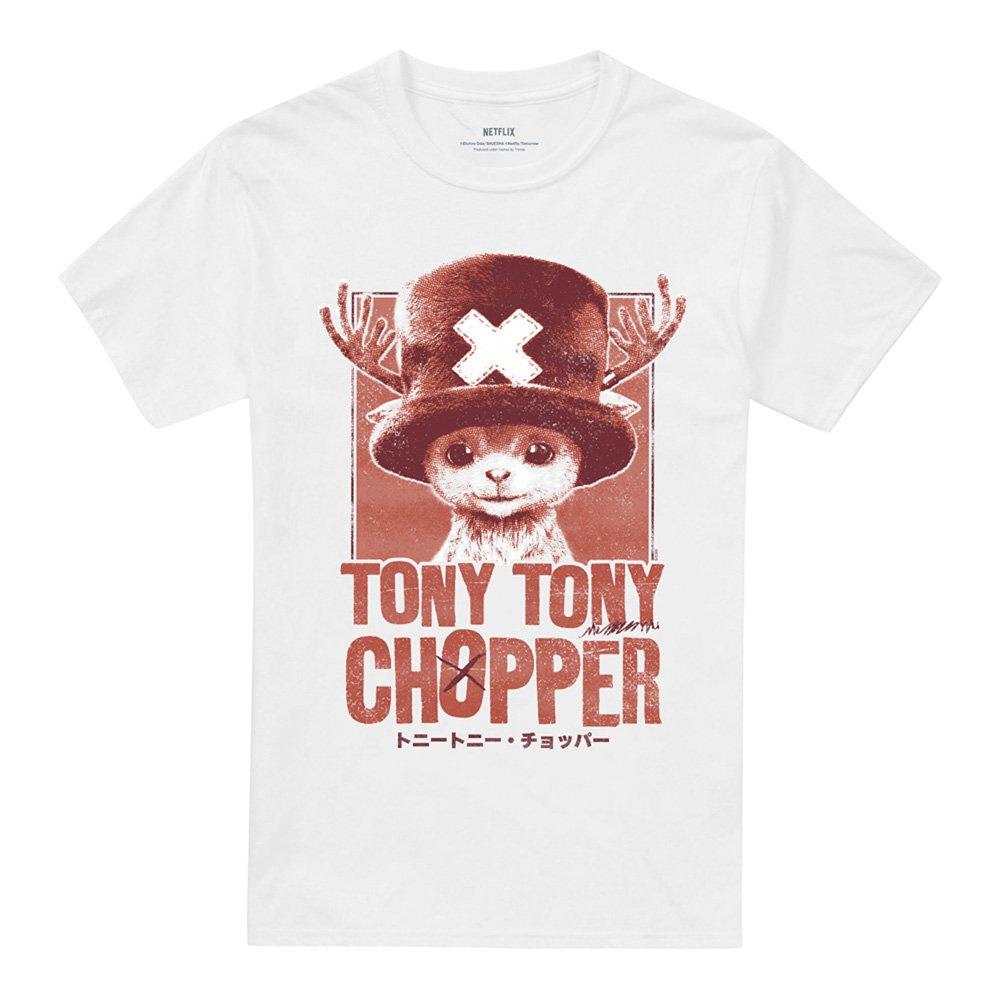 White - One Piece - Chopper Tonal Portrait T-Shirt White - 4