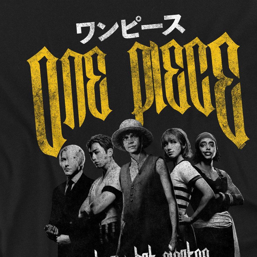 Black - One Piece - One Piece Group Shot Anime Band T Shirt Black - 2