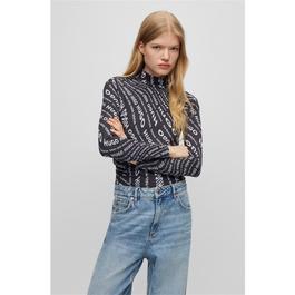Hugo Logo Long Sleeve Top