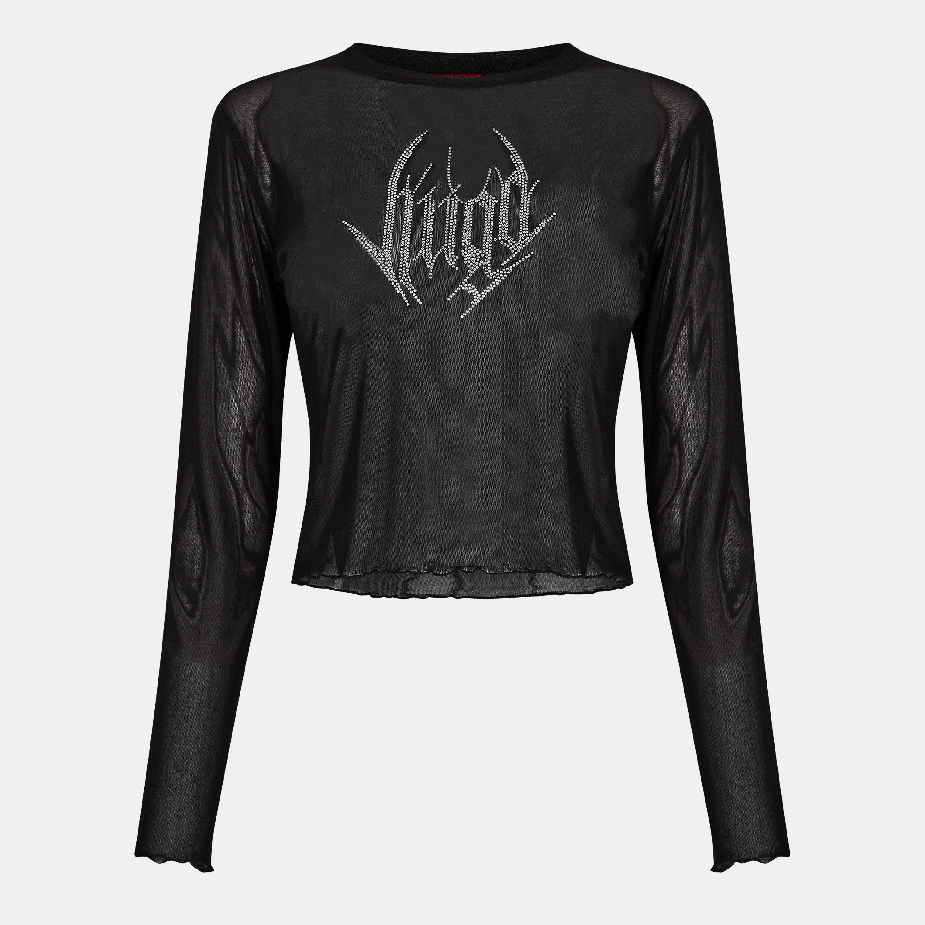 Black 001 - Hugo - Darocka Mesh Top - 1