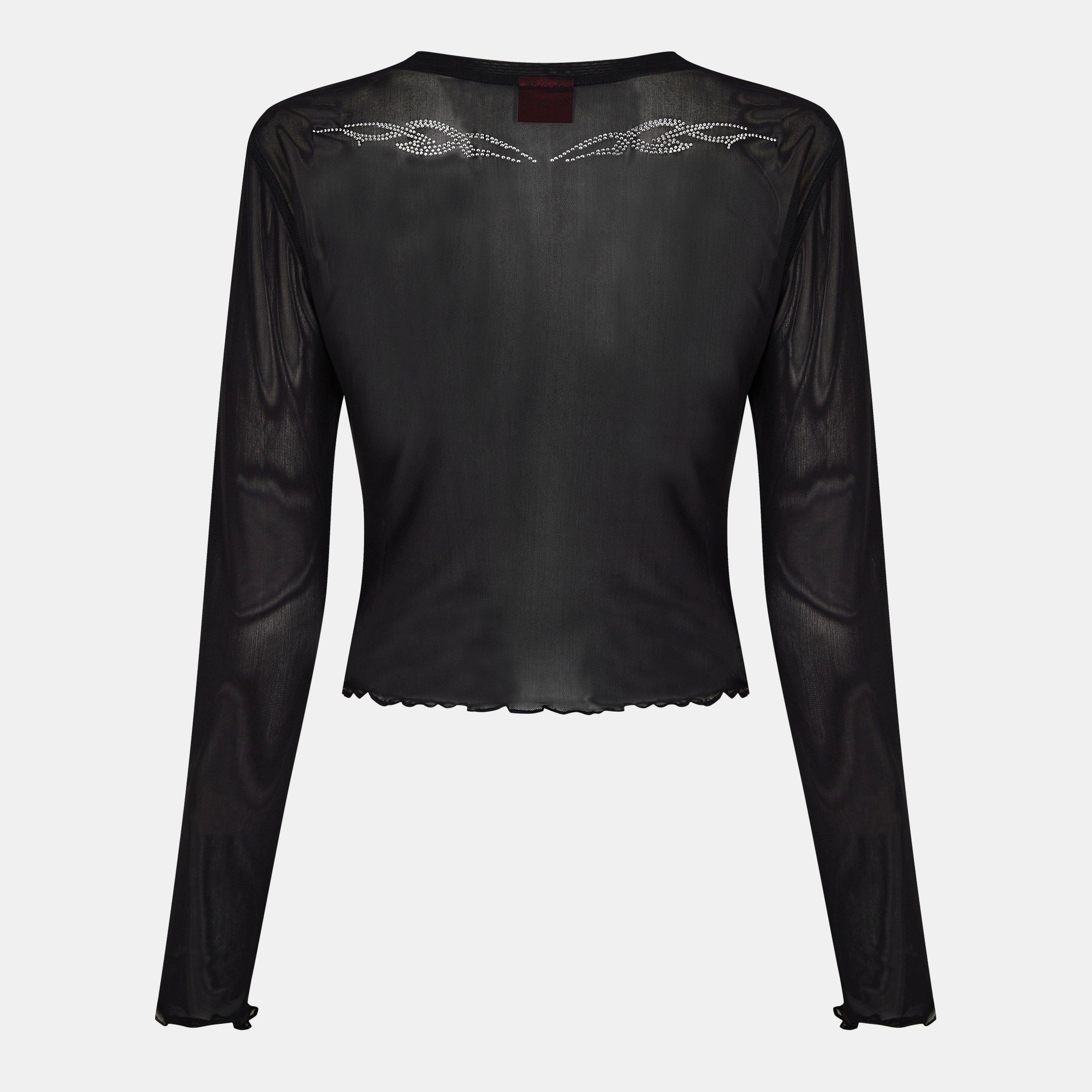 Black 001 - Hugo - Darocka Mesh Top - 2