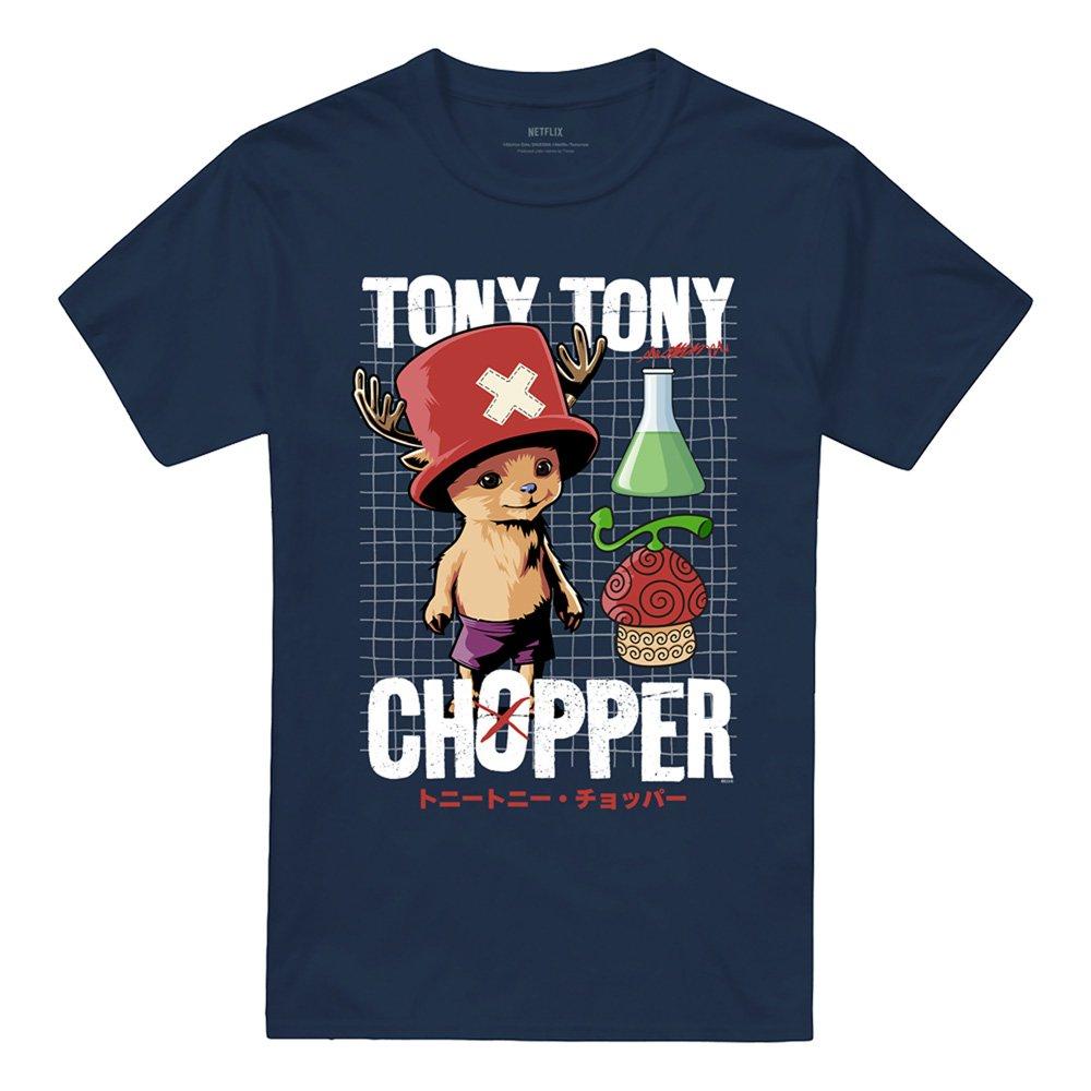 Navy - One Piece - Chopper Schematic T-Shirt Navy - 4