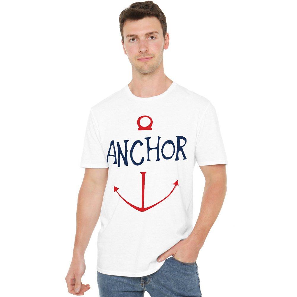 White - One Piece - One Piece Sketch Anchor Simple T Shirt White - 1
