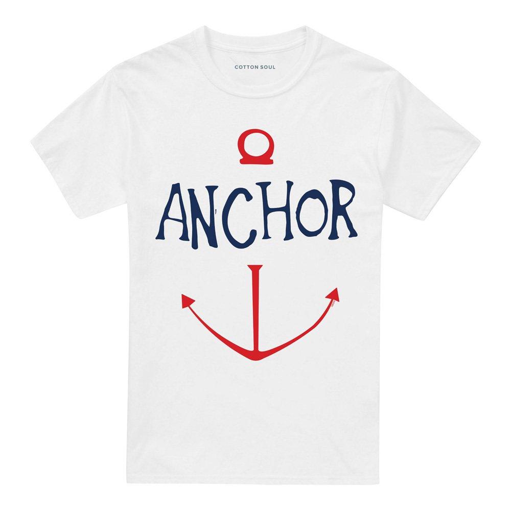 White - One Piece - One Piece Sketch Anchor Simple T Shirt White - 4