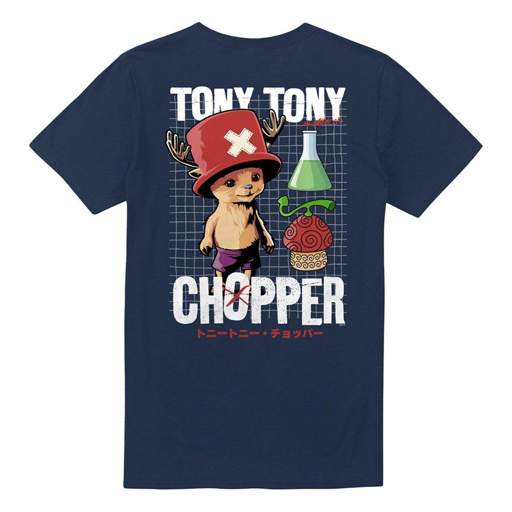 Navy - One Piece - Chopper Schematic (Back Print) T-Shirt Navy - 5