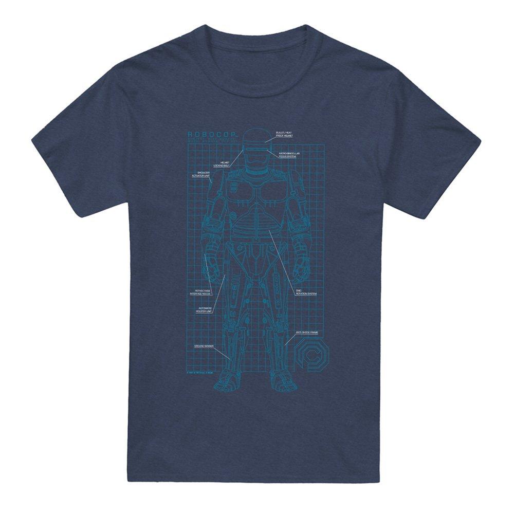 Navy - Other - Robocop Schematic T-Shirt Navy - 4