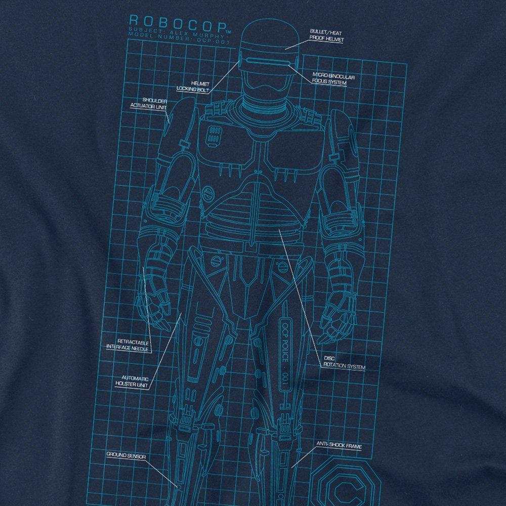 Navy - Other - Robocop Schematic T Shirt Navy - 2