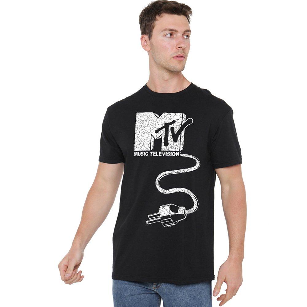 Black - Other - Unplugged Mtv Logo With Giant Plug T Shirt Black - 1