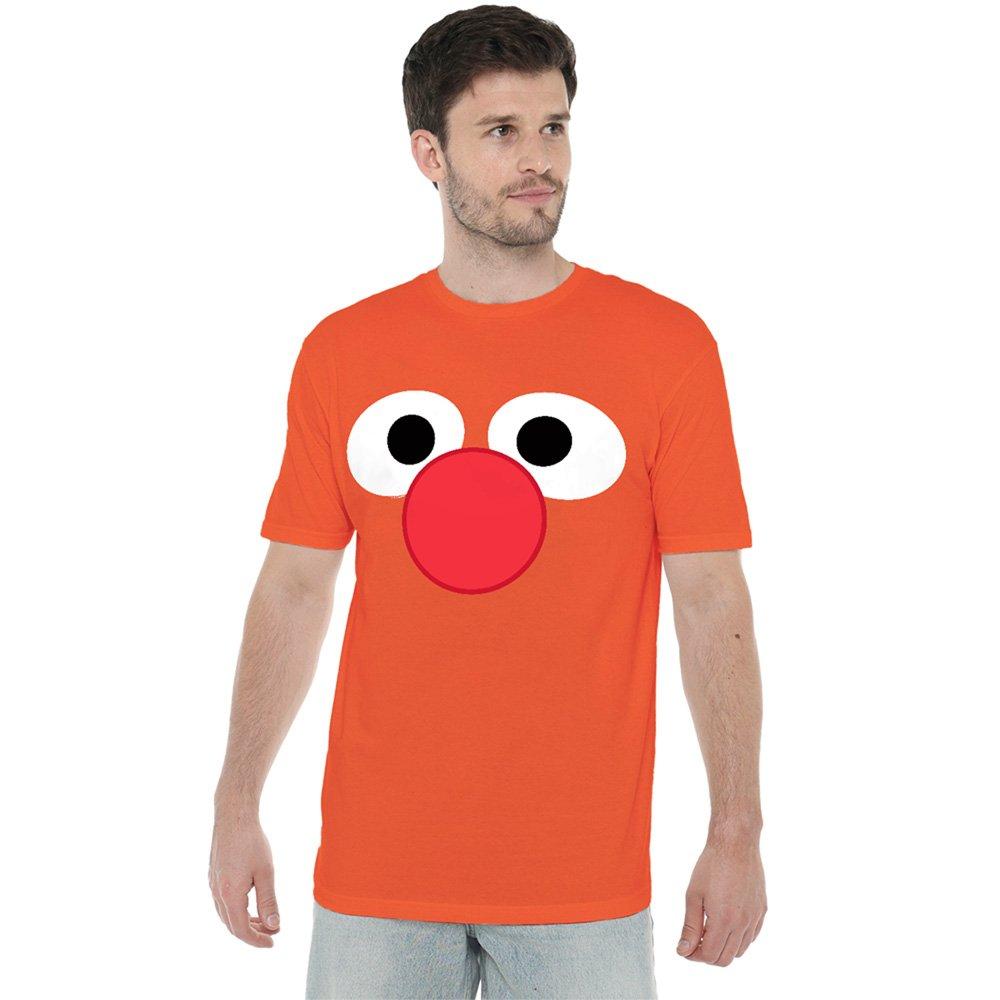 Orange - Sesame Street - Sesame Street Ernie Eyes T Shirt Orange - 1