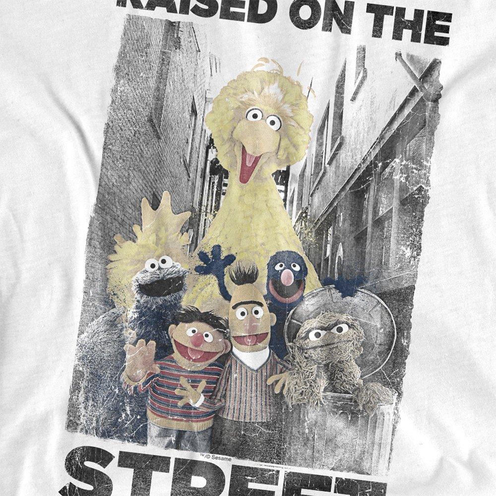 White - Sesame Street - Sesame Street Raised On The Streets T-Shirt White - 2