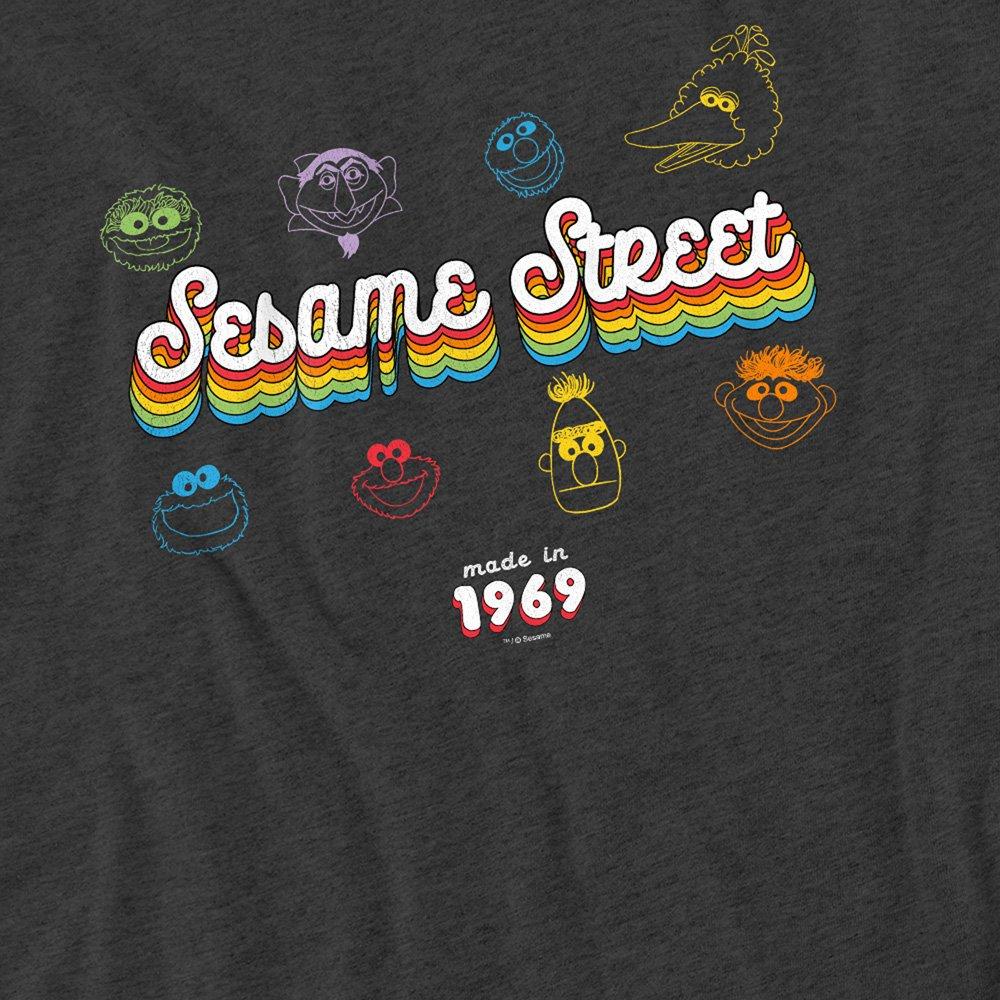 Grey - Sesame Street - Sesame Street Made In 1969 T-Shirt Charcoal - 2