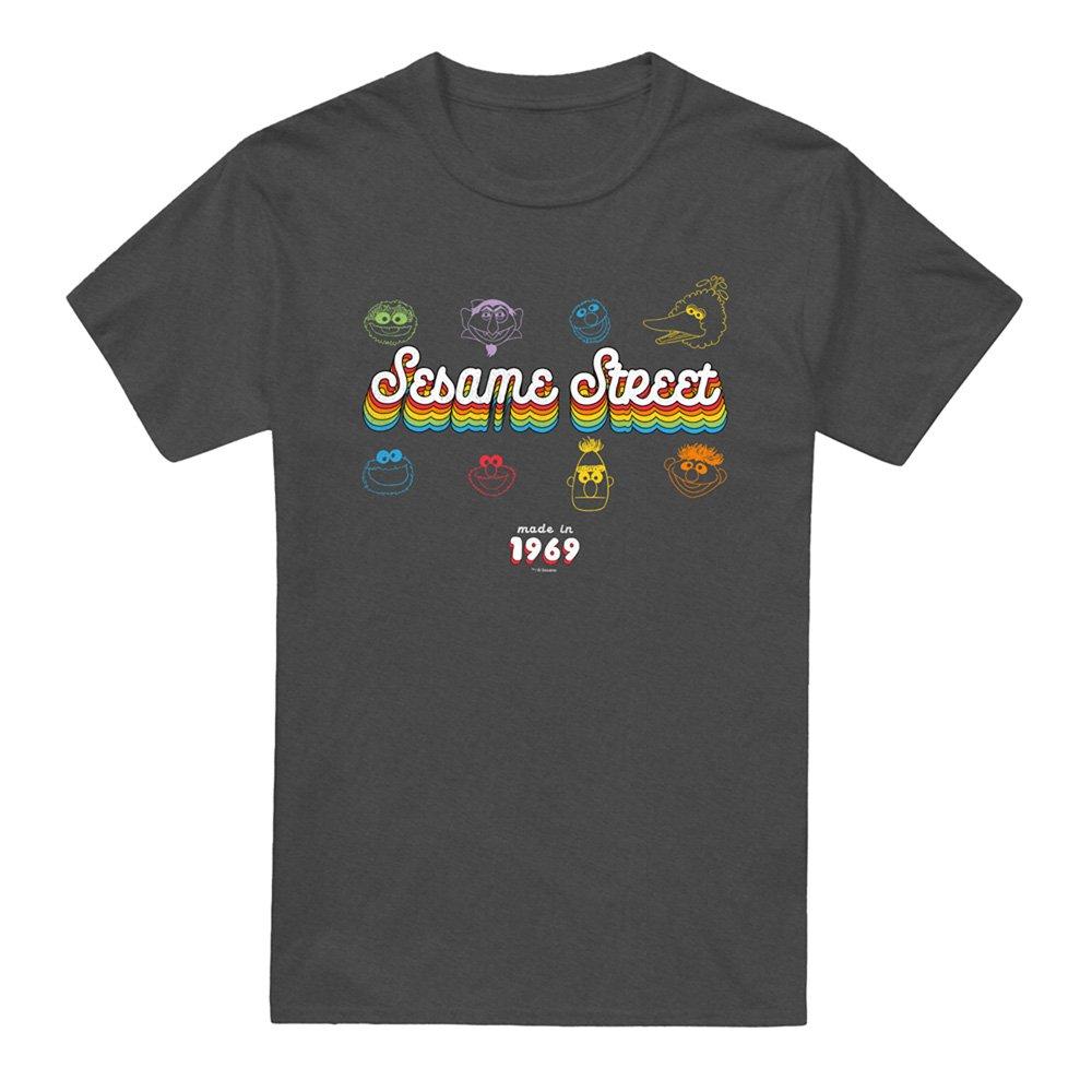 Grey - Sesame Street - Sesame Street Made In 1969 T-Shirt Charcoal - 4