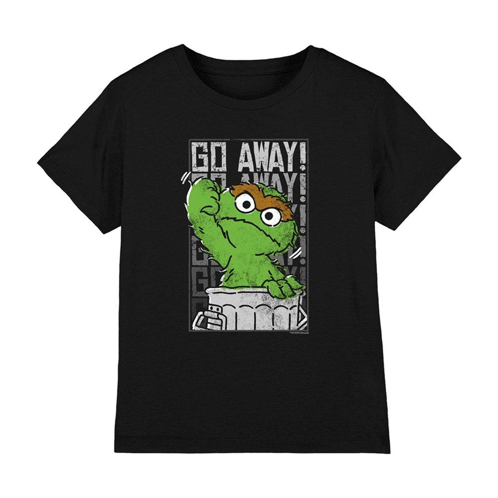 Black - Sesame Street - Sesame Street Go Away T-Shirt Black - 1