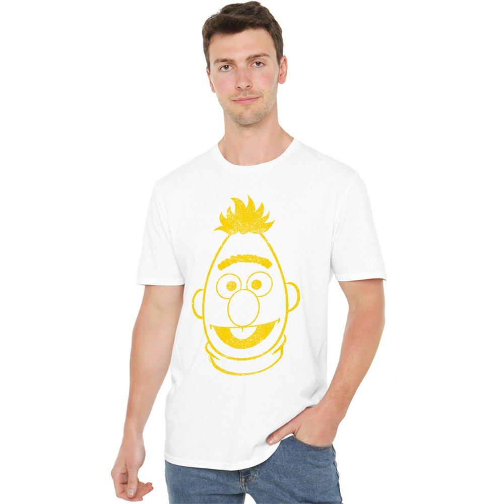 White - Sesame Street - Sesame Street Bert Mono T Shirt White - 1