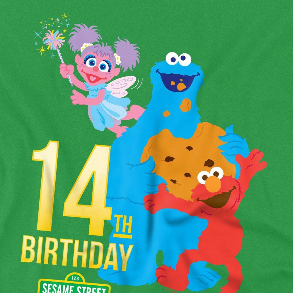 Green - Sesame Street - Sesame Street 14Th Birthday T Shirt Kelly Green - 2