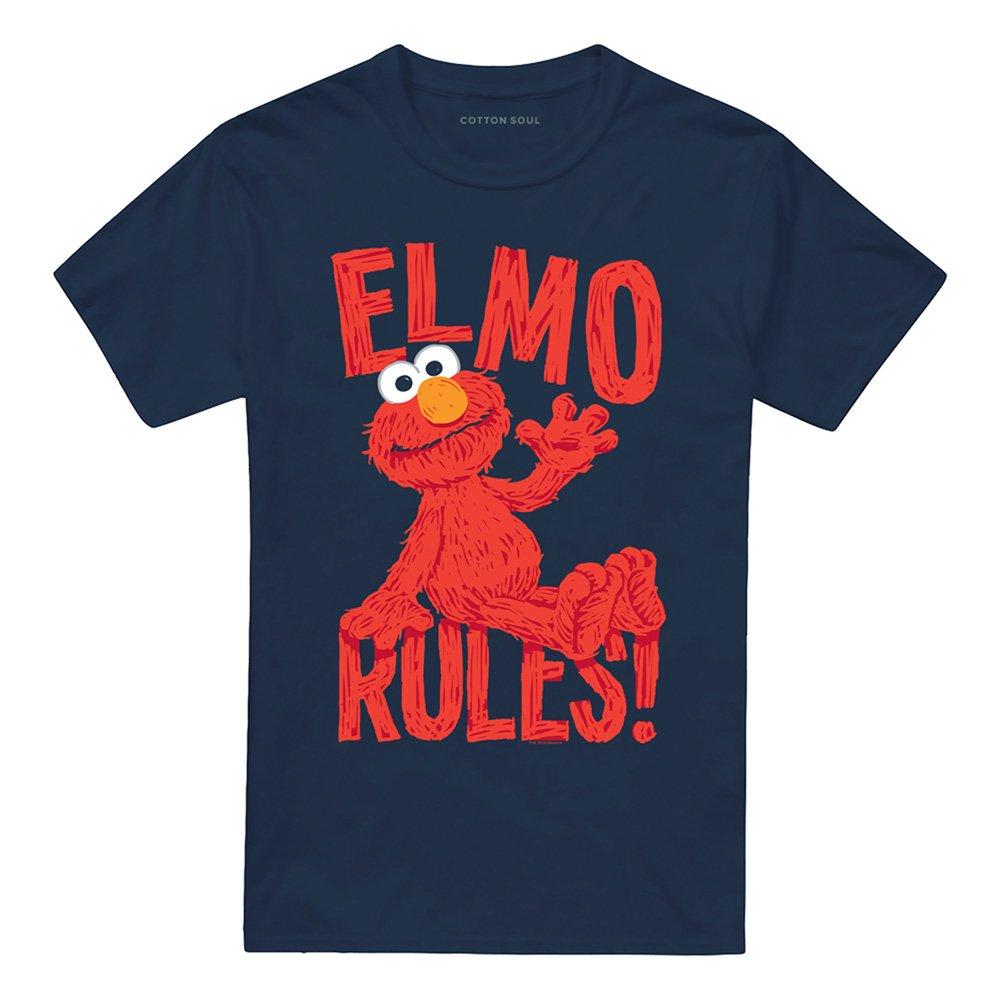 Navy - Sesame Street - Sesame Street Elmo Rules T Shirt Navy - 4
