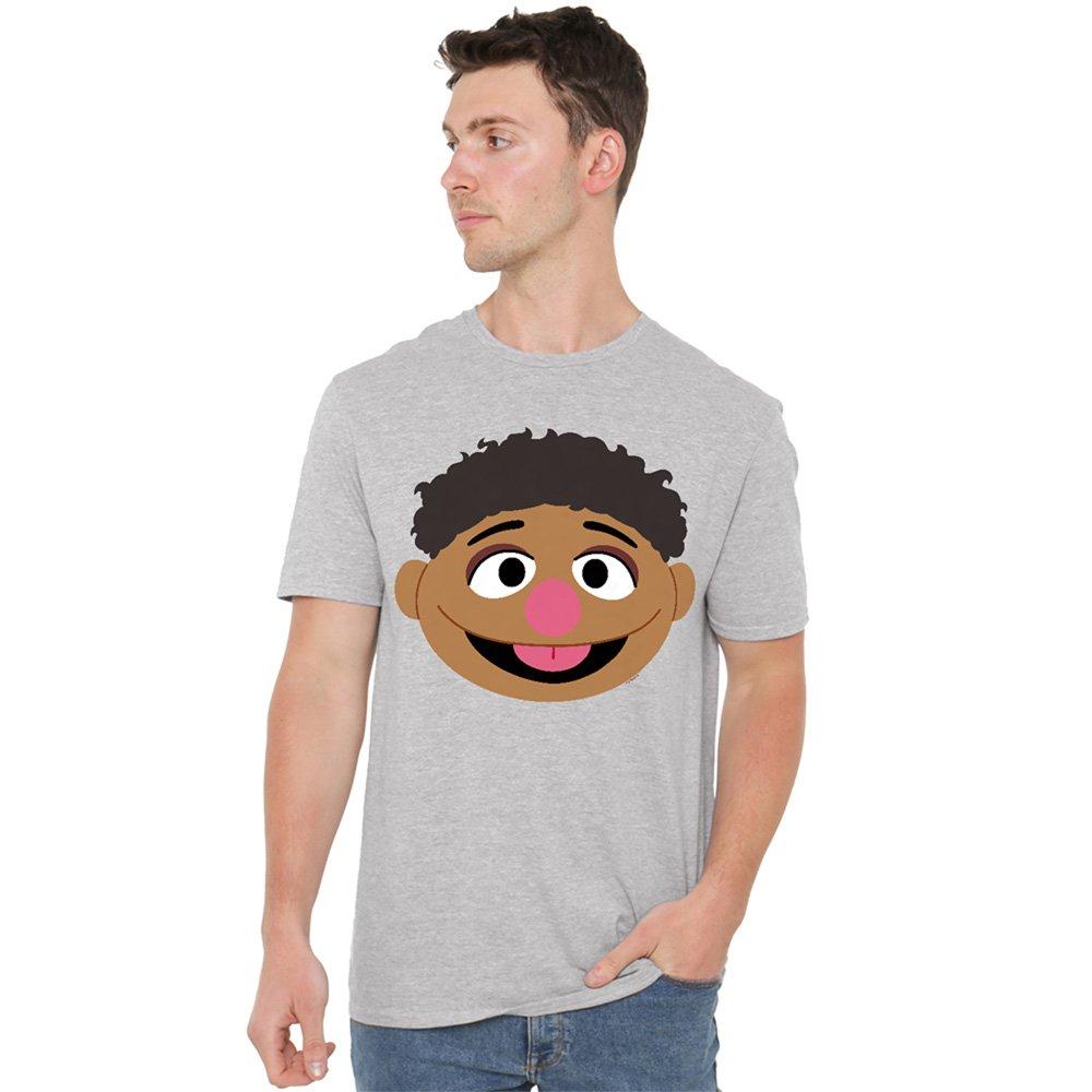 Grey - Sesame Street - Sesame Street Tamir Face T Shirt Athletic Heather - 1