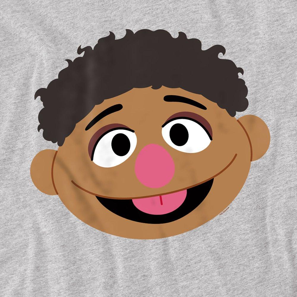 Grey - Sesame Street - Sesame Street Tamir Face T Shirt Athletic Heather - 2