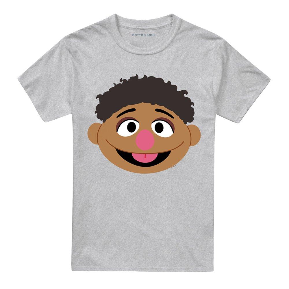Grey - Sesame Street - Sesame Street Tamir Face T Shirt Athletic Heather - 4