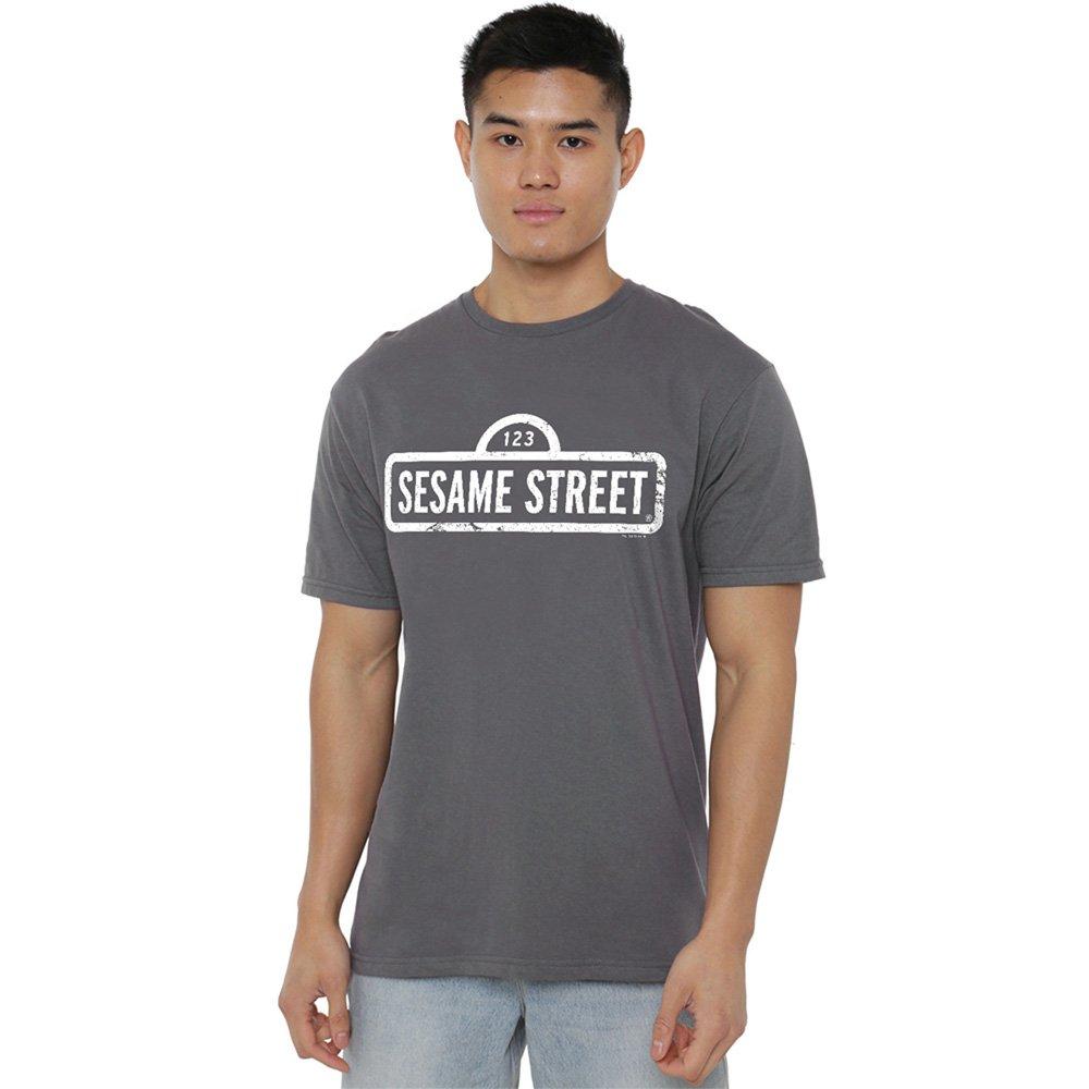 Grey - Sesame Street - Sesame Street One Color Logo T Shirt Charcoal - 1