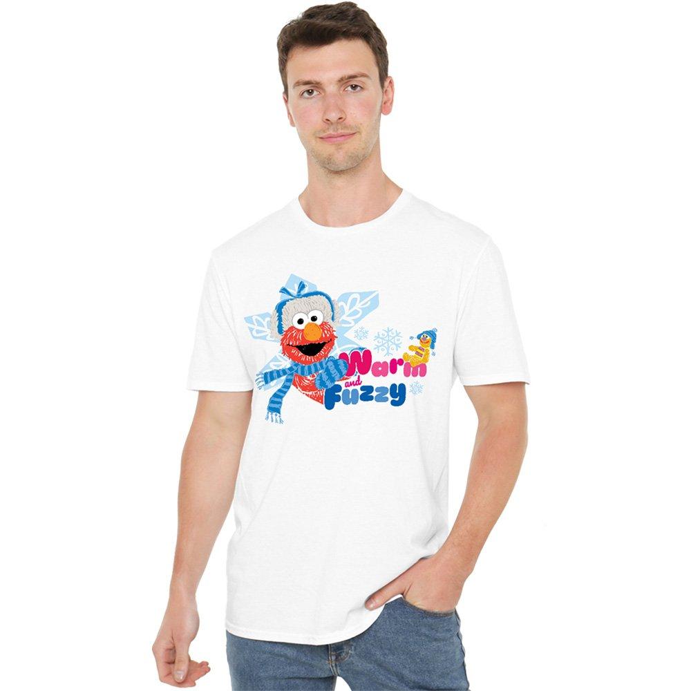 White - Sesame Street - Sesame Street Warm And Fuzzy Holiday Elmo T Shirt - 1