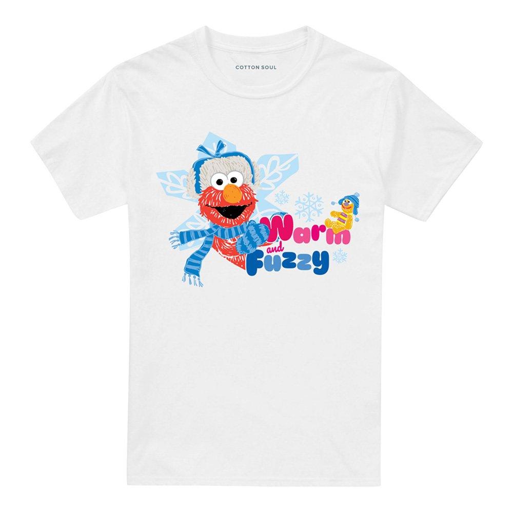 White - Sesame Street - Sesame Street Warm And Fuzzy Holiday Elmo T Shirt - 4