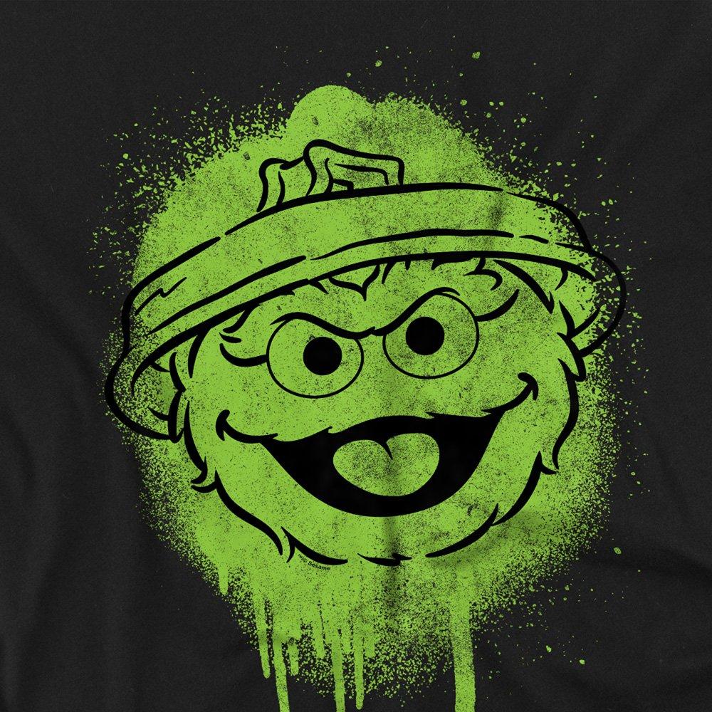 Black - Sesame Street - Sesame Street Oscar The Grouch Graffiti Spray Face - 2