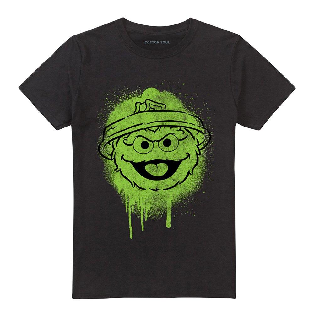 Black - Sesame Street - Sesame Street Oscar The Grouch Graffiti Spray Face - 4