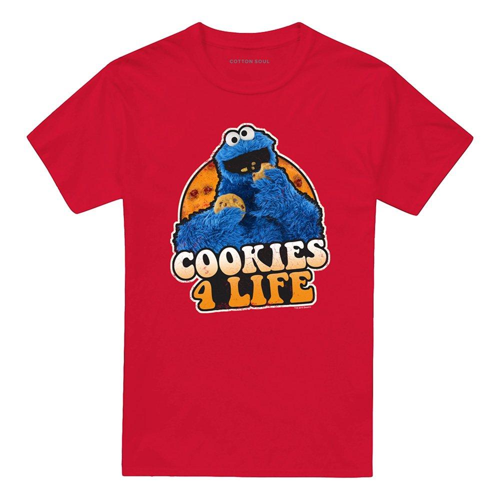 Red - Sesame Street - Sesame Street Cookies 4 Life T Shirt Red - 4